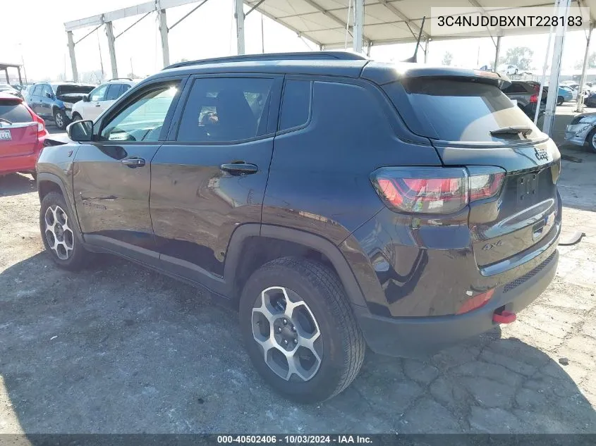 3C4NJDDBXNT228183 2022 Jeep Compass Trailhawk 4X4