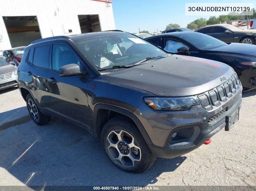 2022 Jeep Compass Trailhawk VIN: 3C4NJDDB2NT102139 Lot: 40507940