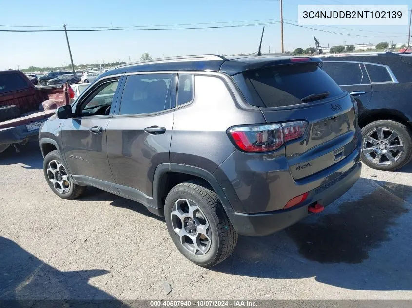 2022 Jeep Compass Trailhawk VIN: 3C4NJDDB2NT102139 Lot: 40507940