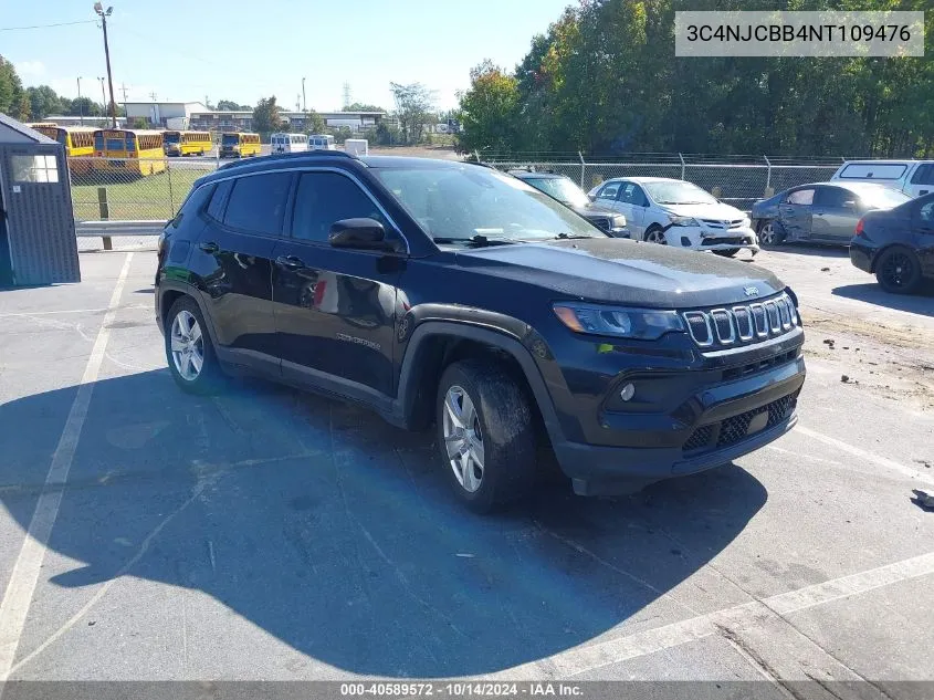 2022 Jeep Compass Latitude VIN: 3C4NJCBB4NT109476 Lot: 40589572