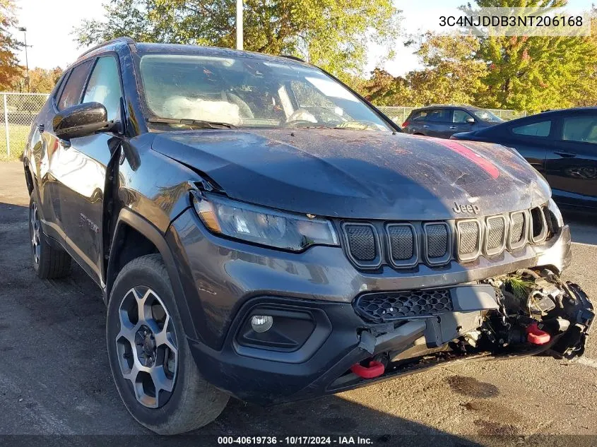 2022 Jeep Compass Trailhawk 4X4 VIN: 3C4NJDDB3NT206168 Lot: 40619736