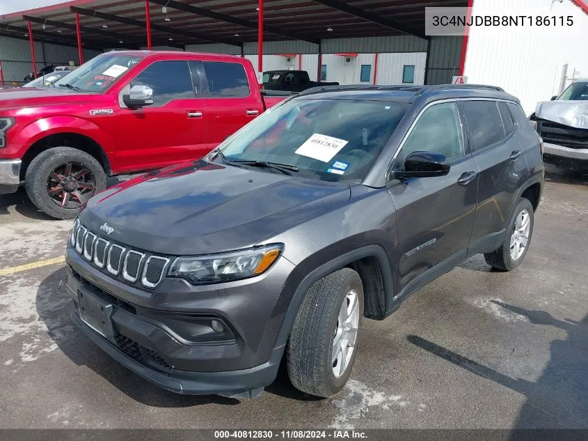 2022 Jeep Compass Latitude 4X4 VIN: 3C4NJDBB8NT186115 Lot: 40812830