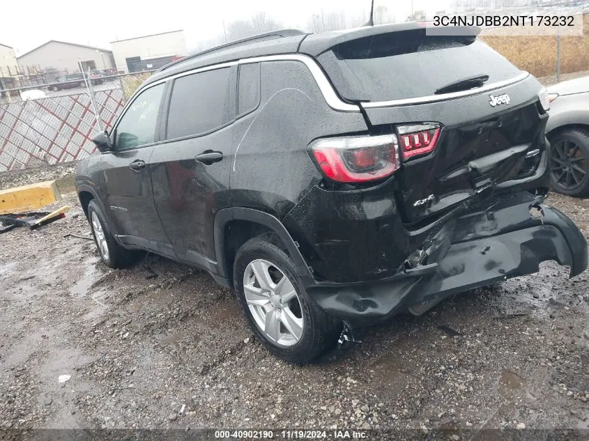 2022 Jeep Compass Latitude 4X4 VIN: 3C4NJDBB2NT173232 Lot: 40902190