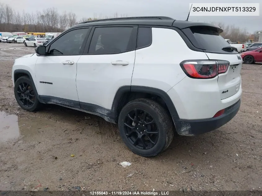 2023 Jeep Compass VIN: 3C4NJDFNXPT513329 Lot: 12155043