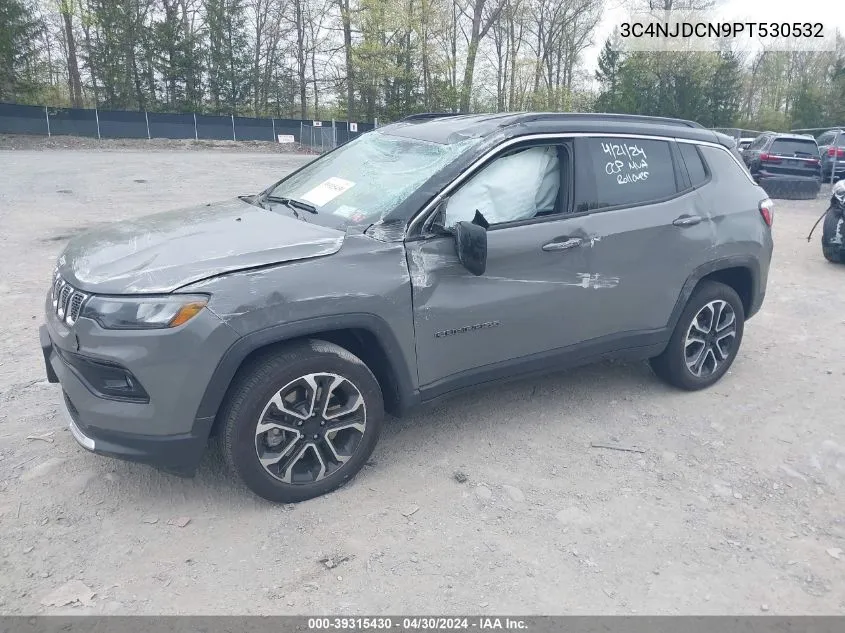 2023 Jeep Compass Limited 4X4 VIN: 3C4NJDCN9PT530532 Lot: 39315430