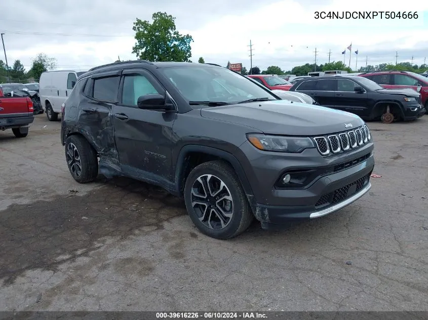 2023 Jeep Compass Limited 4X4 VIN: 3C4NJDCNXPT504666 Lot: 39616226