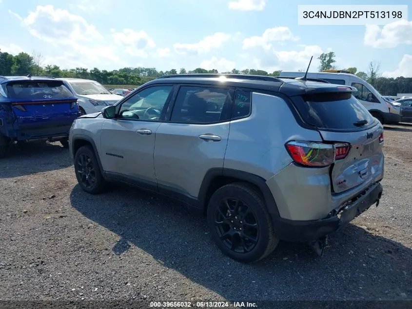 2023 Jeep Compass Altitude 4X4 VIN: 3C4NJDBN2PT513198 Lot: 39656032