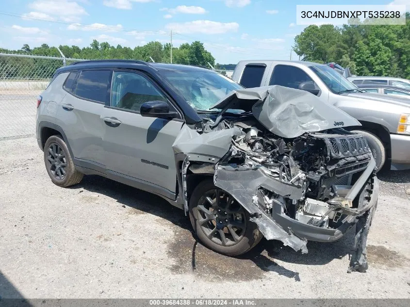 2023 Jeep Compass Altitude 4X4 VIN: 3C4NJDBNXPT535238 Lot: 39684388