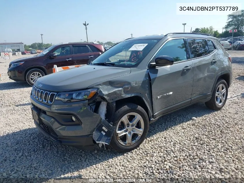 2023 Jeep Compass Latitude 4X4 VIN: 3C4NJDBN2PT537789 Lot: 39714428