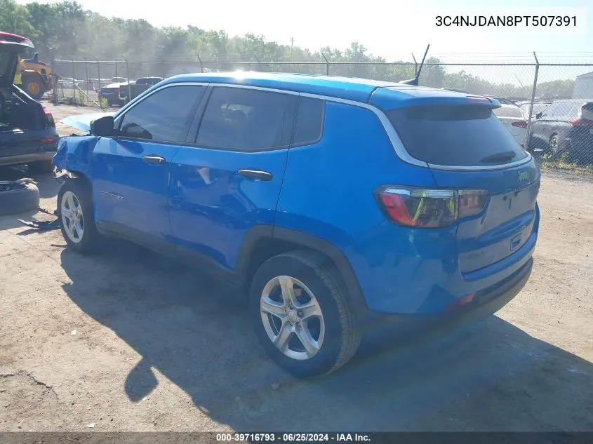 2023 Jeep Compass Sport VIN: 3C4NJDAN8PT507391 Lot: 39716793