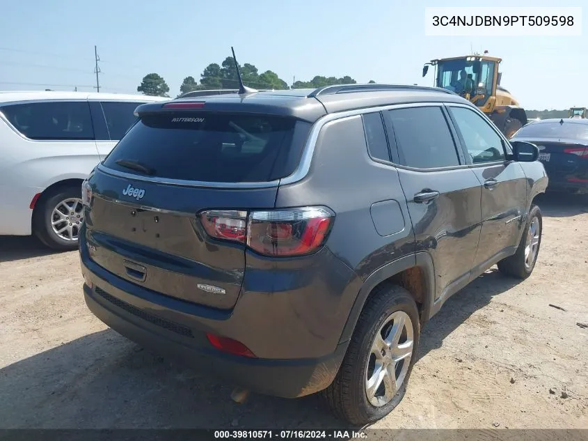 2023 Jeep Compass Latitude 4X4 VIN: 3C4NJDBN9PT509598 Lot: 39810571