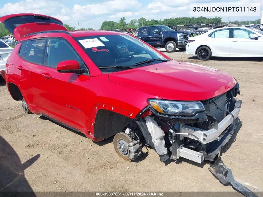 2023 Jeep Compass (Red) Edition 4X4 VIN: 3C4NJDCN1PT511148 Lot: 39837081