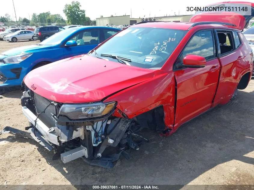 2023 Jeep Compass (Red) Edition 4X4 VIN: 3C4NJDCN1PT511148 Lot: 39837081