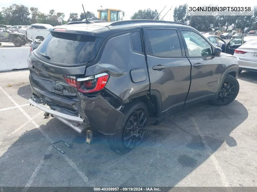 2023 Jeep Compass Altitude 4X4 VIN: 3C4NJDBN3PT503358 Lot: 40359957