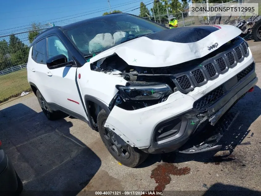 2023 Jeep Compass Trailhawk 4X4 VIN: 3C4NJDDN5PT512995 Lot: 40371321