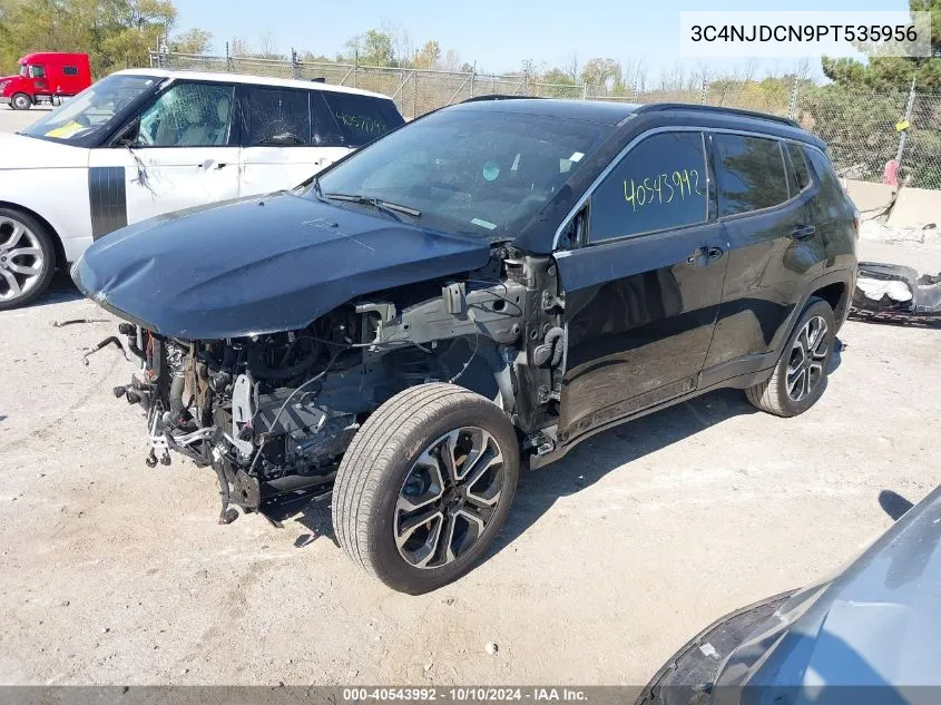 2023 Jeep Compass Limited 4X4 VIN: 3C4NJDCN9PT535956 Lot: 40543992