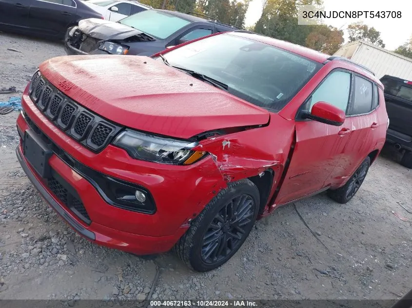 2023 Jeep Compass (Red) Edition 4X4 VIN: 3C4NJDCN8PT543708 Lot: 40672163