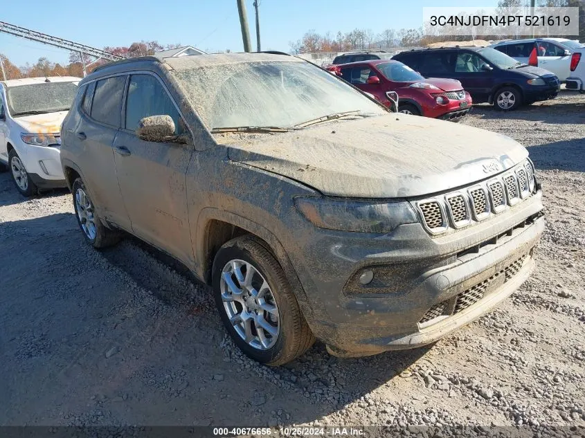 2023 Jeep Compass Latitude Lux Fwd VIN: 3C4NJDFN4PT521619 Lot: 40676656