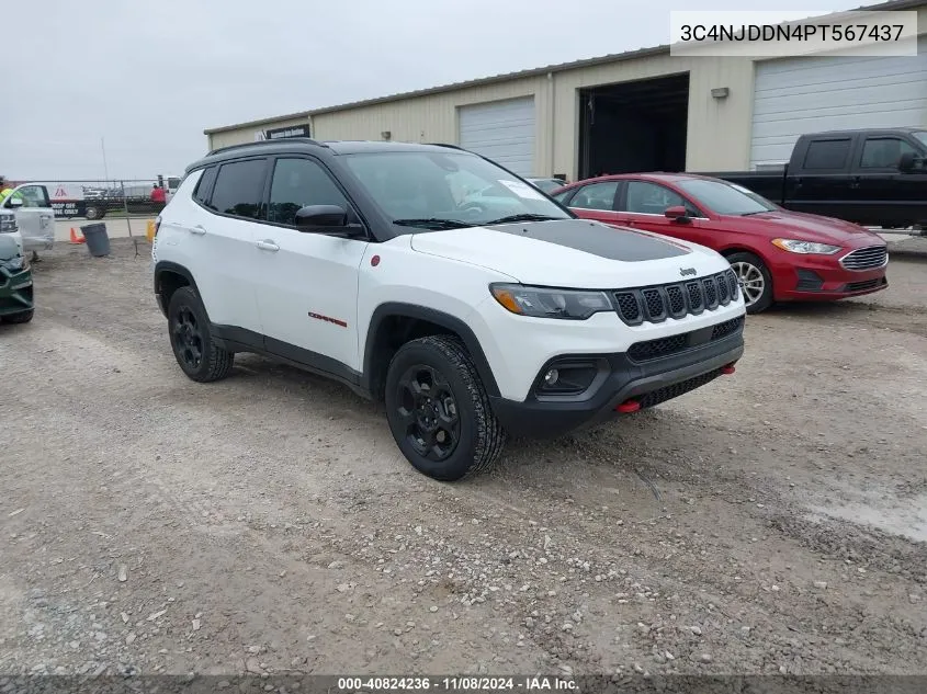 2023 Jeep Compass Trailhawk 4X4 VIN: 3C4NJDDN4PT567437 Lot: 40824236