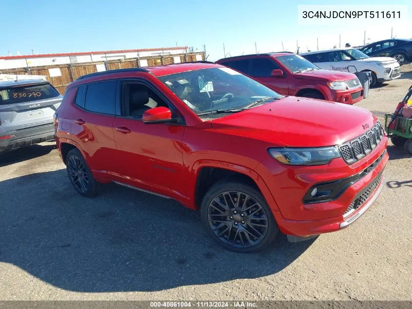 2023 Jeep Compass (Red) Edition 4X4 VIN: 3C4NJDCN9PT511611 Lot: 40861004