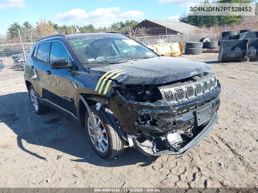 2023 Jeep Compass Latitude Lux Fwd VIN: 3C4NJDFN7PT528452 Lot: 40894245