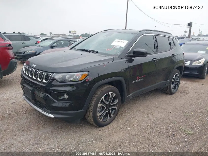 3C4NJDCNXRT587437 2024 Jeep Compass Limited 4X4