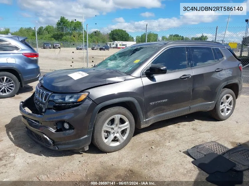 2024 Jeep Compass Latitude 4X4 VIN: 3C4NJDBN2RT586140 Lot: 39597141