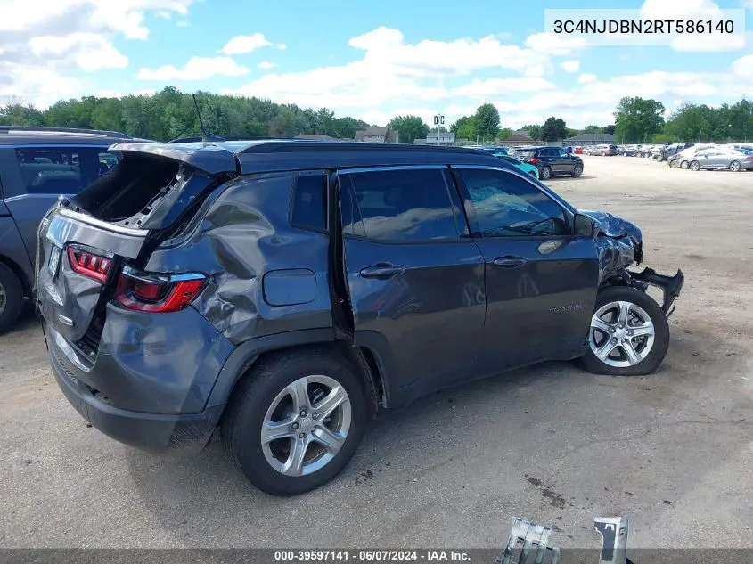 2024 Jeep Compass Latitude 4X4 VIN: 3C4NJDBN2RT586140 Lot: 39597141