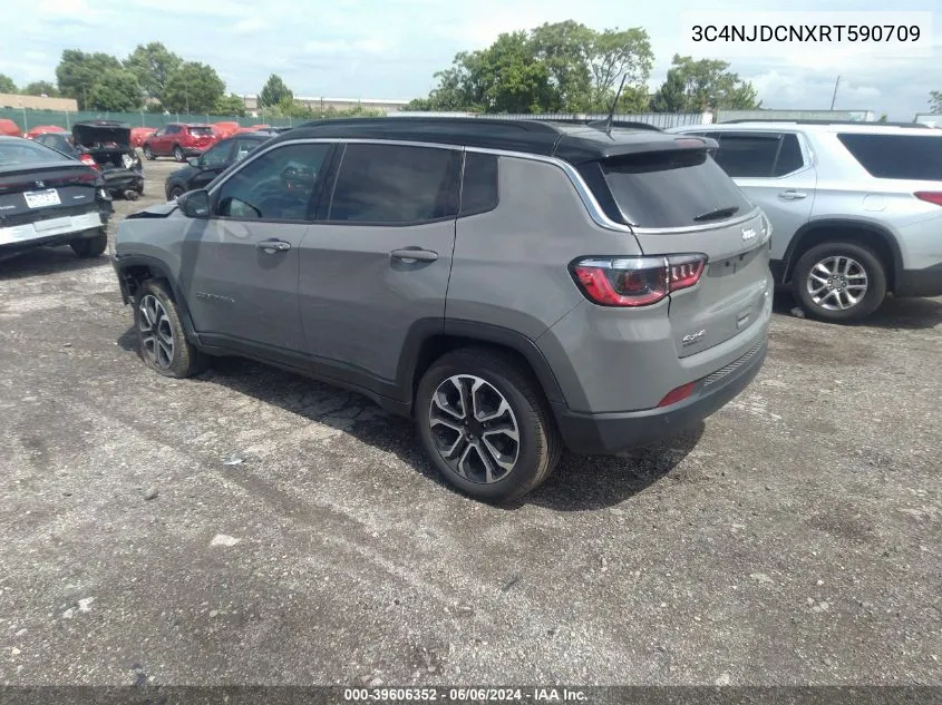 2024 Jeep Compass Limited 4X4 VIN: 3C4NJDCNXRT590709 Lot: 39606352