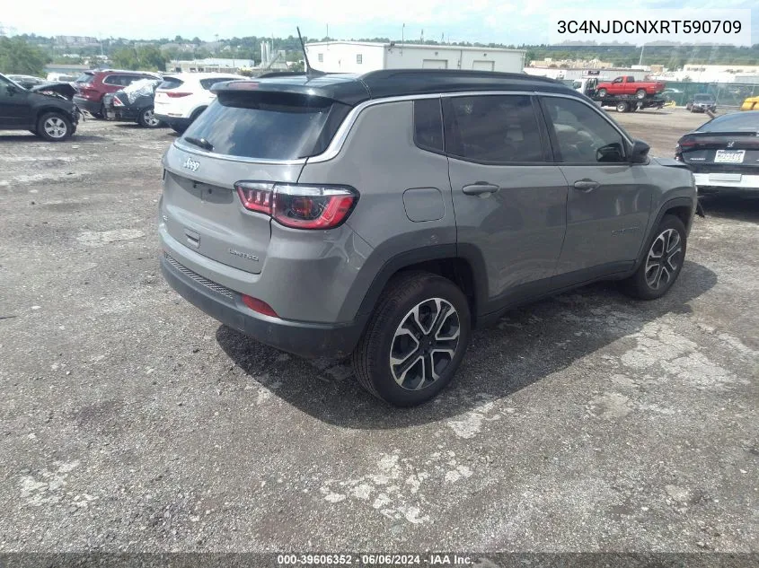 2024 Jeep Compass Limited 4X4 VIN: 3C4NJDCNXRT590709 Lot: 39606352