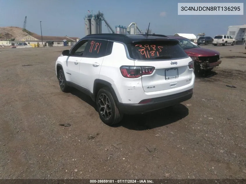 2024 Jeep Compass Limited 4X4 VIN: 3C4NJDCN8RT136295 Lot: 39859181