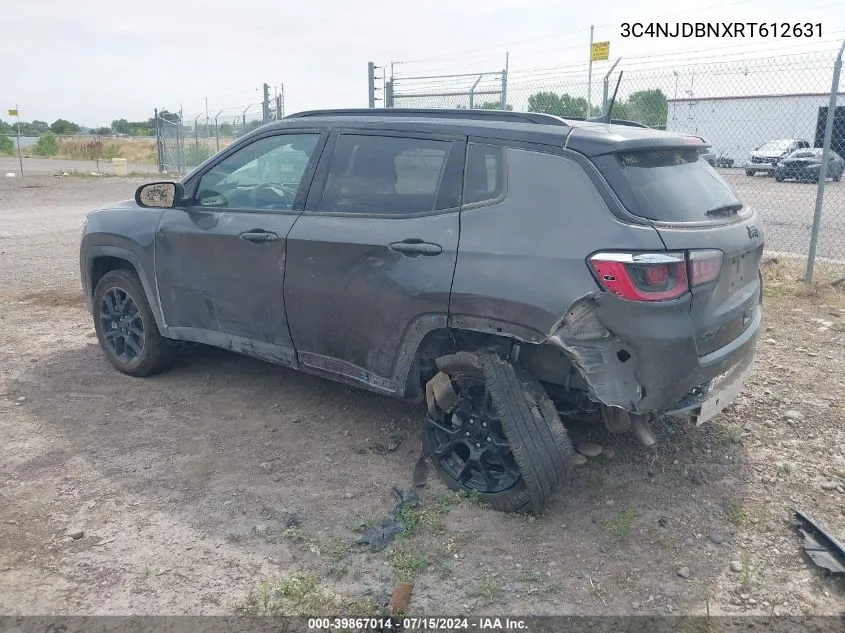 2024 Jeep Compass Latitude 4X4 VIN: 3C4NJDBNXRT612631 Lot: 39867014