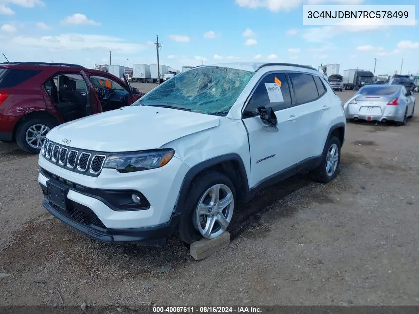 2024 Jeep Compass Latitude 4X4 VIN: 3C4NJDBN7RC578499 Lot: 40087611