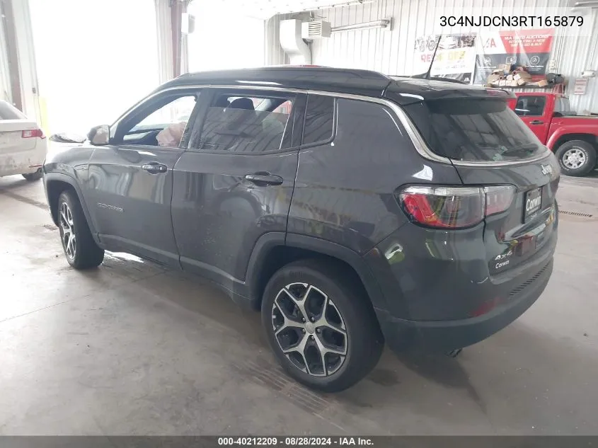 2024 Jeep Compass Limited 4X4 VIN: 3C4NJDCN3RT165879 Lot: 40212209