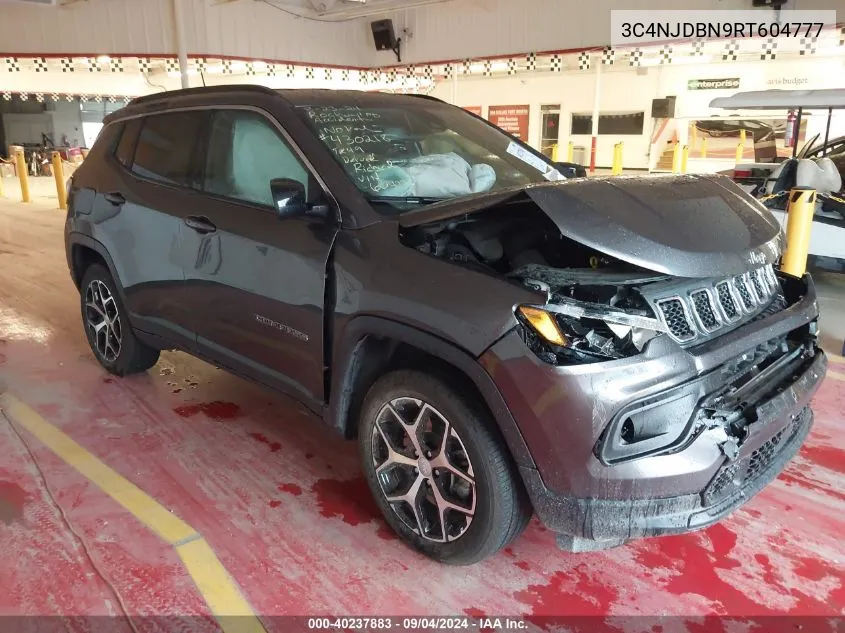 2024 Jeep Compass Latitude 4X4 VIN: 3C4NJDBN9RT604777 Lot: 40237883