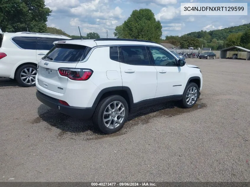 2024 Jeep Compass Latitude Lux Fwd VIN: 3C4NJDFNXRT129599 Lot: 40273477