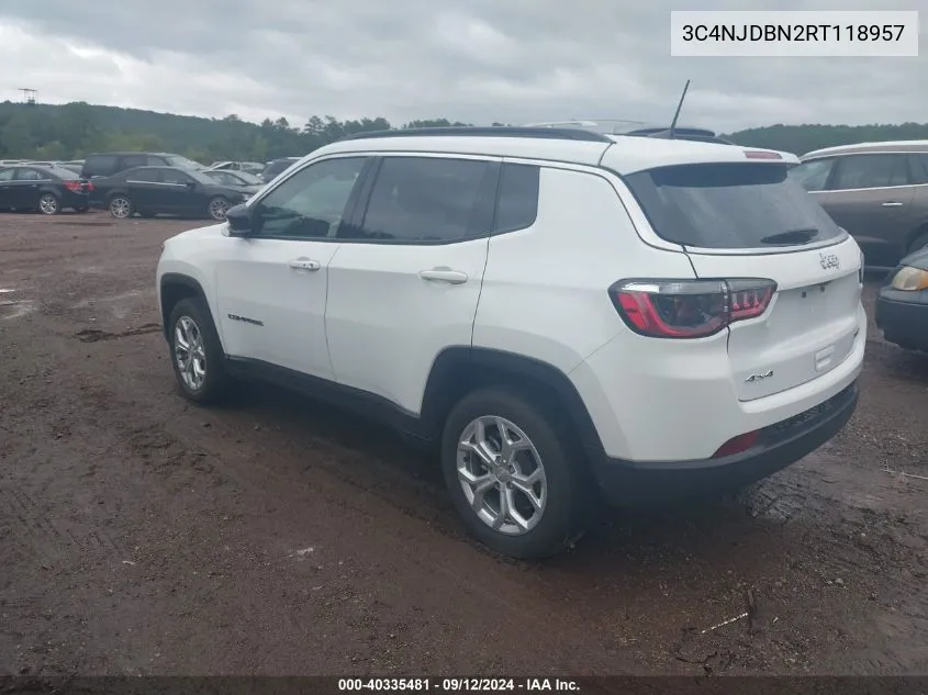 3C4NJDBN2RT118957 2024 Jeep Compass Latitude 4X4