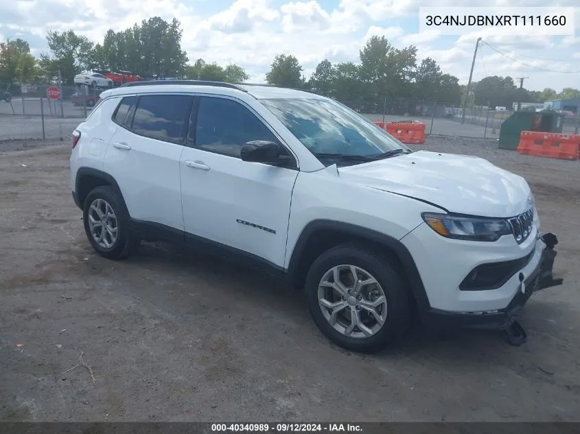 2024 Jeep Compass Latitude 4X4 VIN: 3C4NJDBNXRT111660 Lot: 40340989