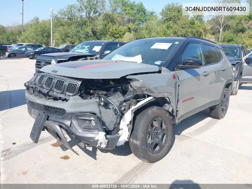 2024 Jeep Compass Trailhawk VIN: 3C4NJDDN0RT609430 Lot: 40522729