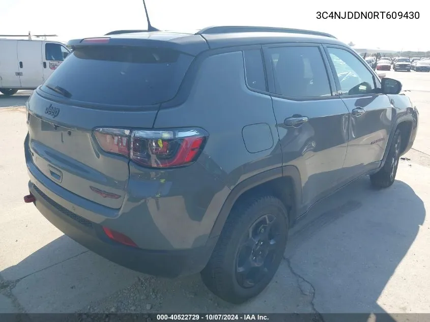 2024 Jeep Compass Trailhawk VIN: 3C4NJDDN0RT609430 Lot: 40522729