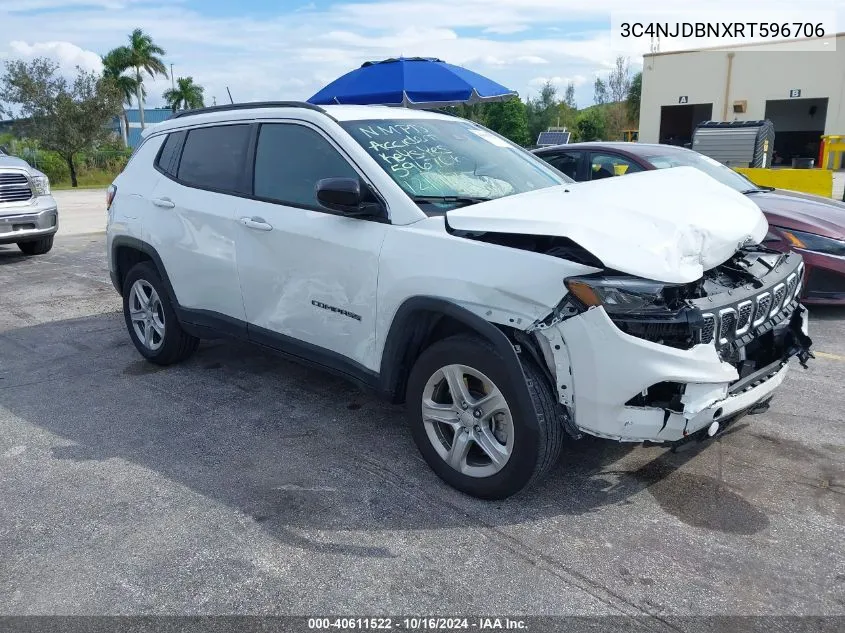 2024 Jeep Compass Latitude 4X4 VIN: 3C4NJDBNXRT596706 Lot: 40611522