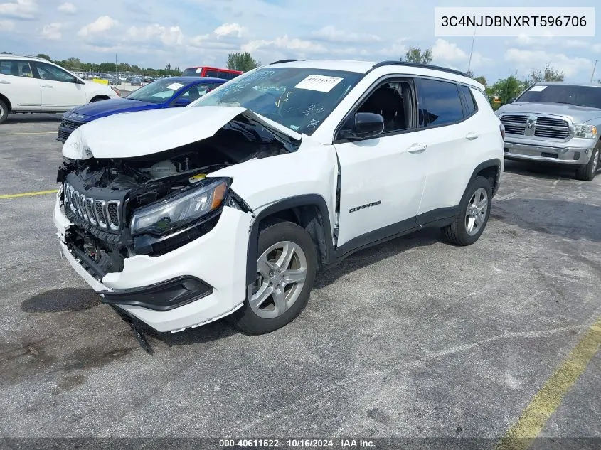 2024 Jeep Compass Latitude 4X4 VIN: 3C4NJDBNXRT596706 Lot: 40611522