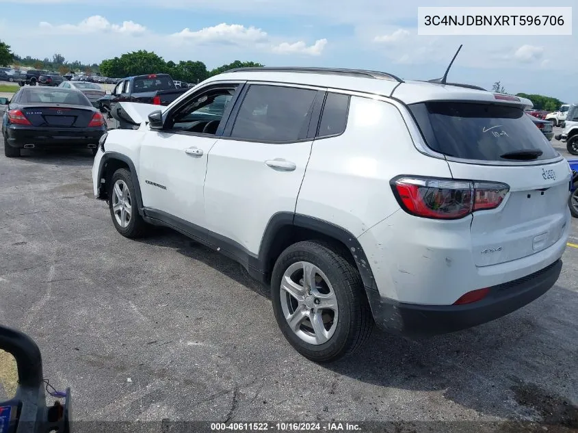 2024 Jeep Compass Latitude 4X4 VIN: 3C4NJDBNXRT596706 Lot: 40611522