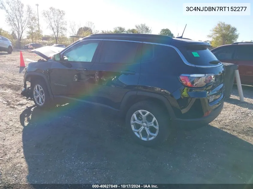 2024 Jeep Compass Latitude 4X4 VIN: 3C4NJDBN7RT152277 Lot: 40627849