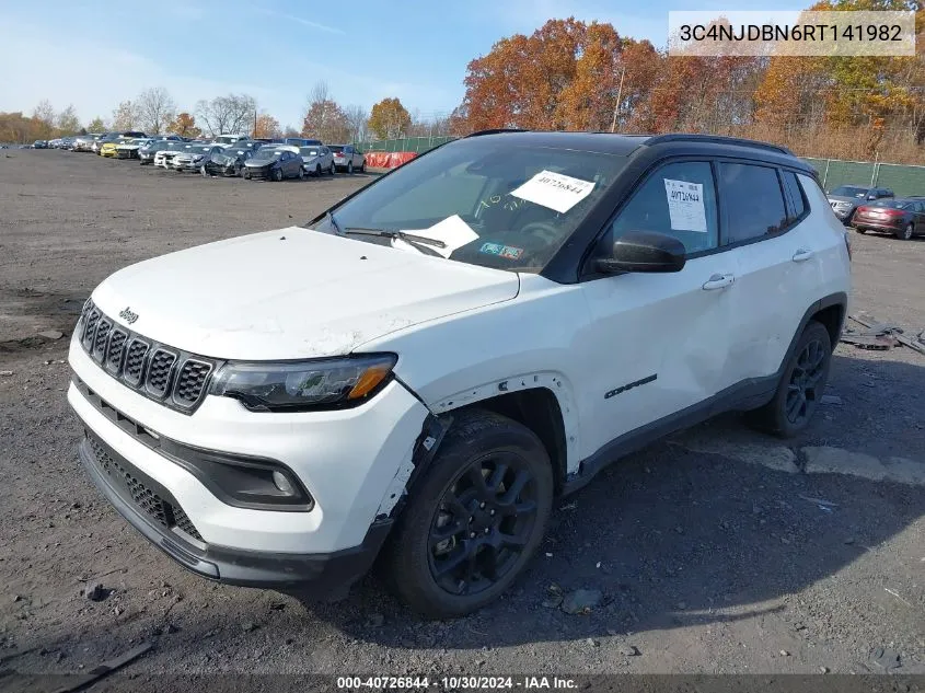 2024 Jeep Compass Latitude 4X4 VIN: 3C4NJDBN6RT141982 Lot: 40726844