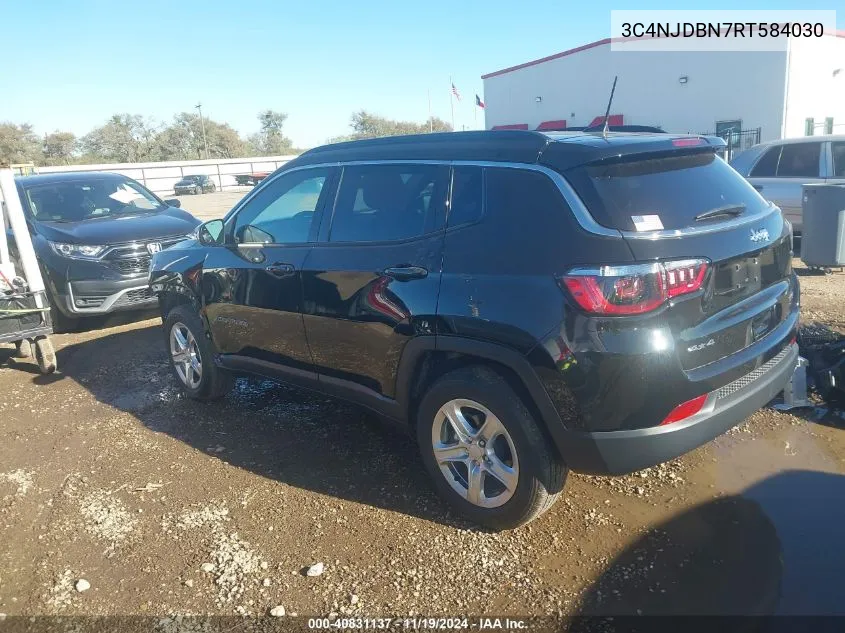 2024 Jeep Compass Latitude 4X4 VIN: 3C4NJDBN7RT584030 Lot: 40831137