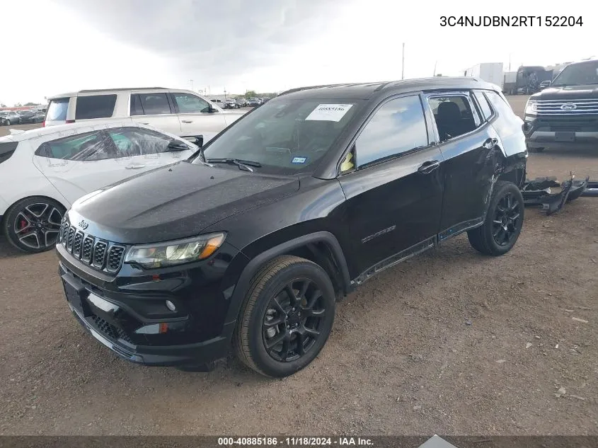 2024 Jeep Compass Latitude 4X4 VIN: 3C4NJDBN2RT152204 Lot: 40885186