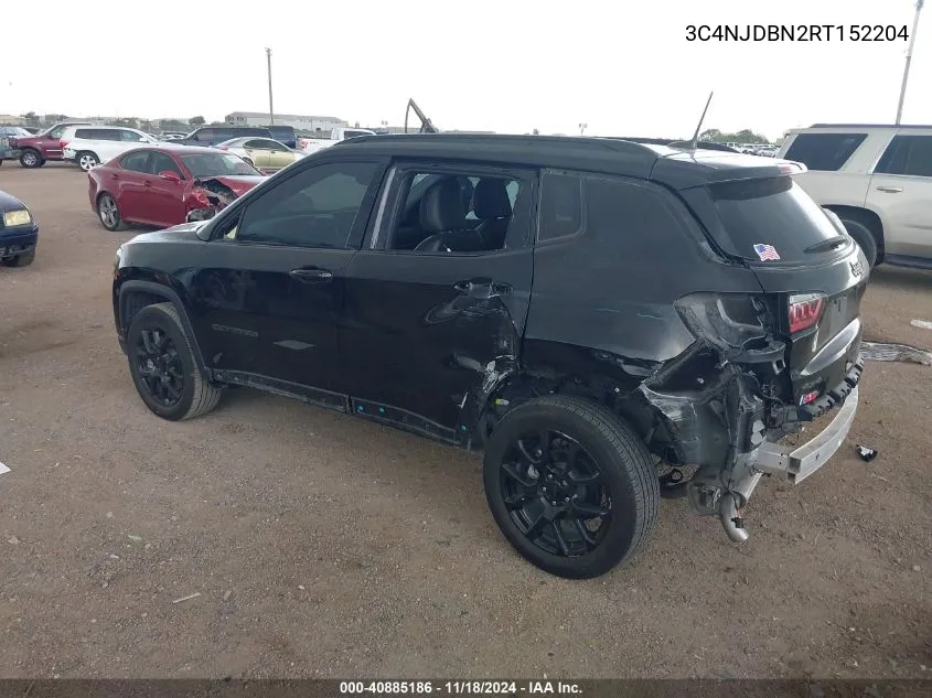 2024 Jeep Compass Latitude 4X4 VIN: 3C4NJDBN2RT152204 Lot: 40885186