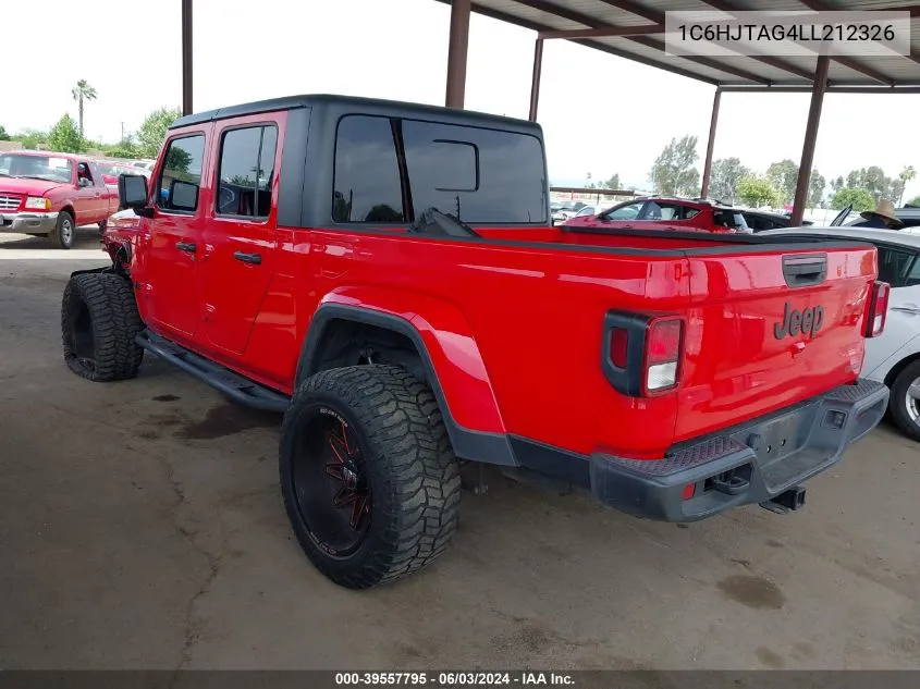 2020 Jeep Gladiator Sport S 4X4 VIN: 1C6HJTAG4LL212326 Lot: 39557795