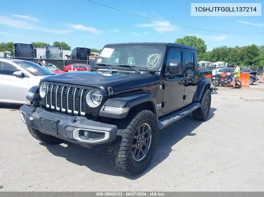 1C6HJTFG0LL137214 2020 Jeep Gladiator Overland 4X4